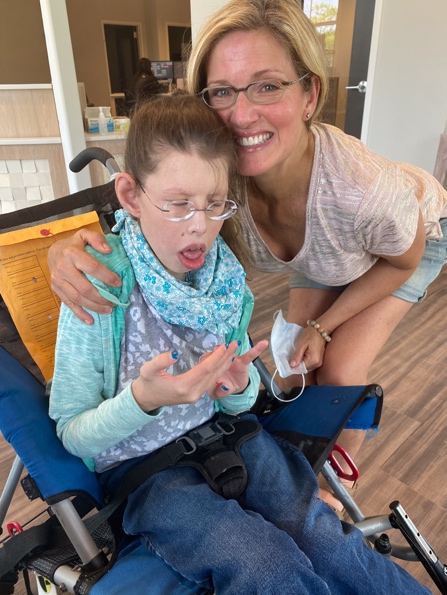 Angie Kinman with her daughter